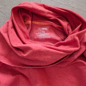 L.L. Bean Red Cowl Neck Sweater